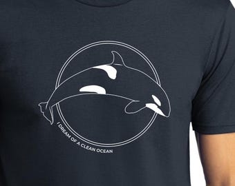 Camiseta de orca - Unisex - Océano limpio - Salvemos a las orcas