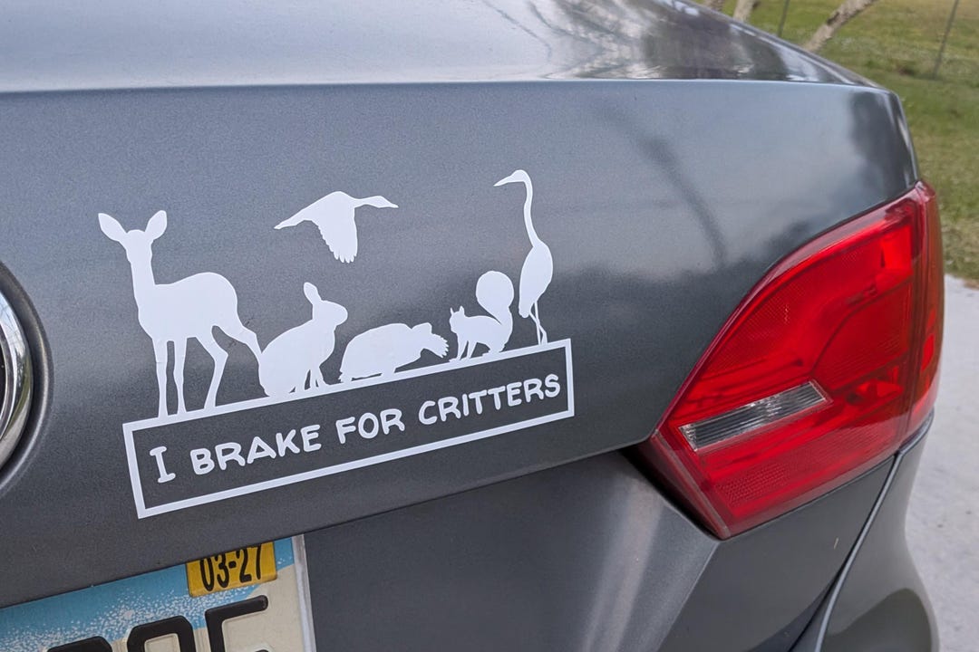 I Brake for Wildlife Sticker - 8