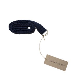 Handmade Adjustable Black Crochet Belt