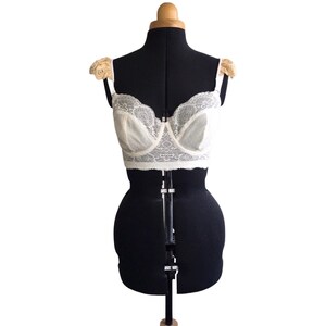 Handmade White Lace Bra &quot;White Butterfly&quot;