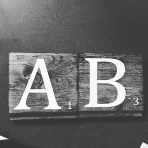 Oversized SCRABBLE Letters