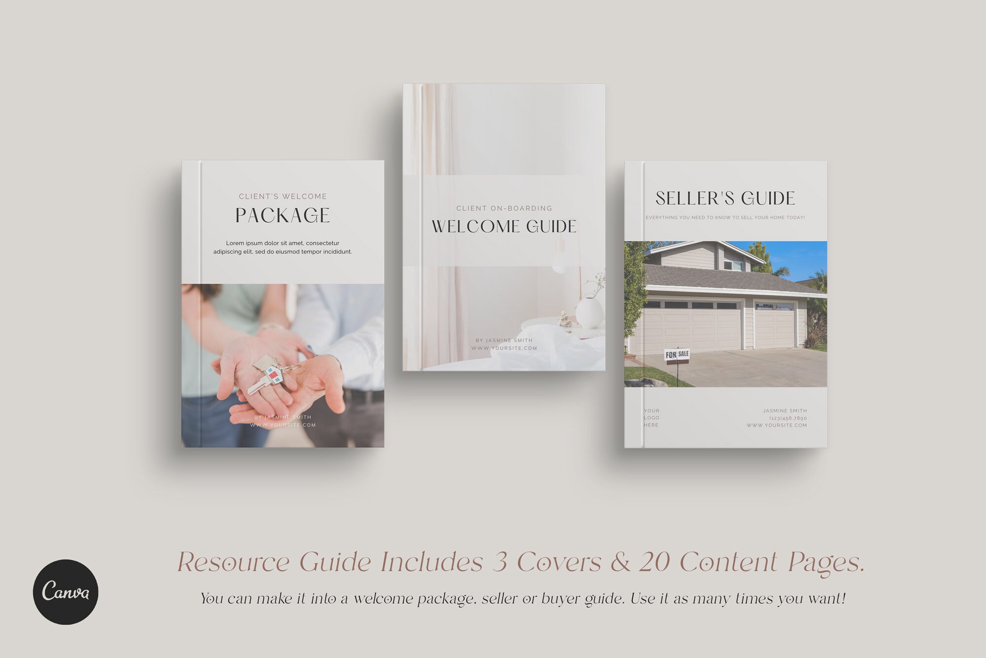 Real Estate Marketing Template Bundle | Canva Editable Designs - Etsy