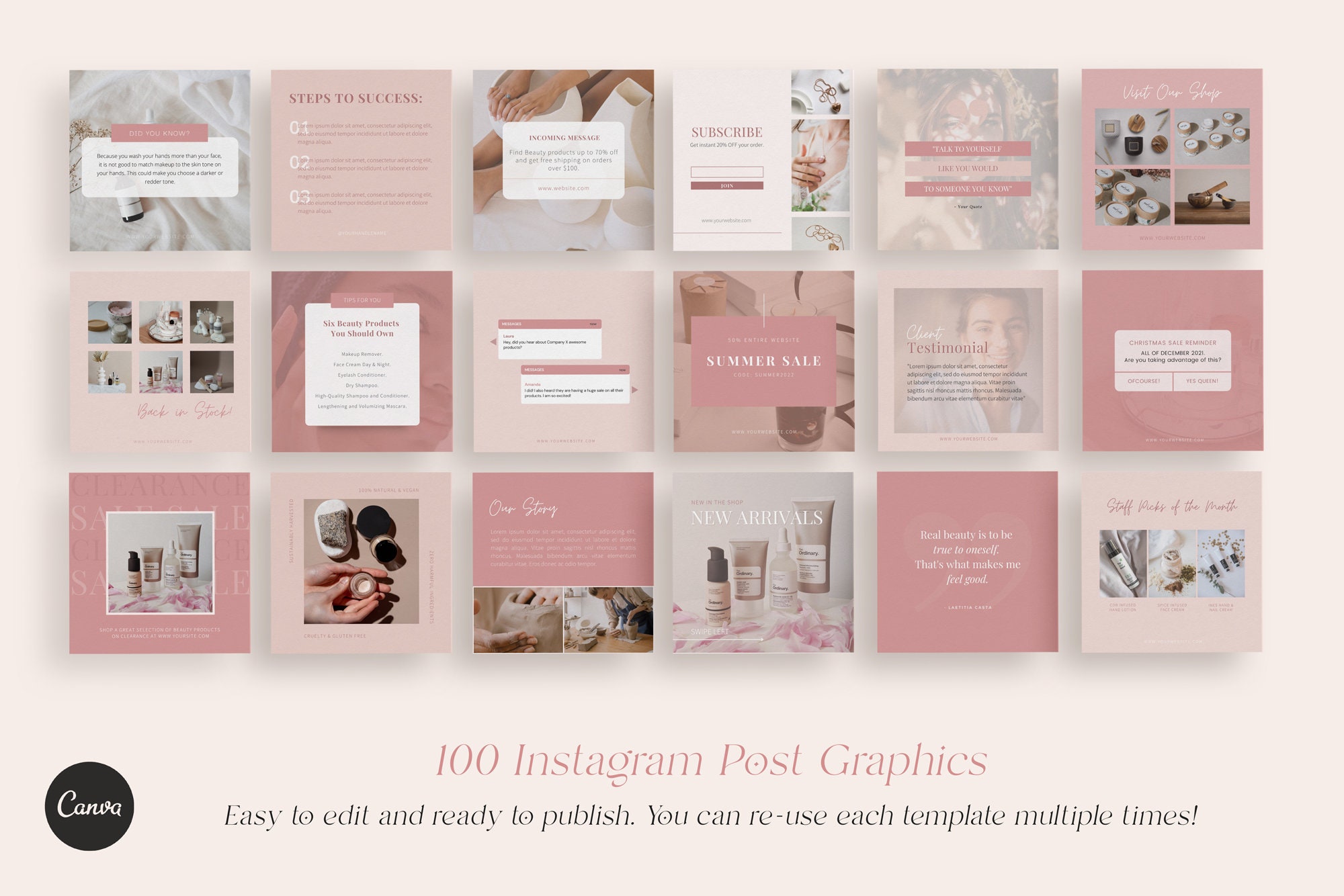 100 Instagram Post Design Templates to Boost Sales – for Product Based ...