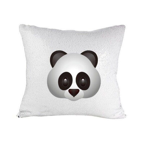 panda sequin pillow