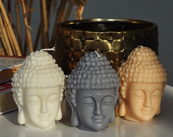Buddha Candle Buddha Head Candle Chakra Buddha Meditation Candle