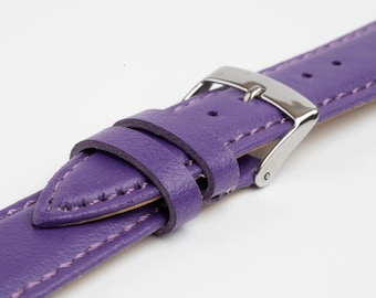 Purple Vegan Watch Strap 12mm, 14mm, 16mm, 20mm, Vegan / Eco