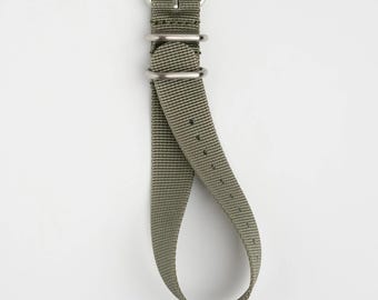 Correa de reloj Zulu de nailon gris con cierre pasante, 18 mm, 20 mm, 22 mm