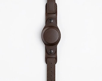 Correa de reloj militar de cuero marrón con funda, 18 mm, 20 mm