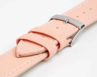 Pink Ocean Plastic Watch Strap 14mm, 16mm, 18mm, 20mm, Pink, Vegan / Eco