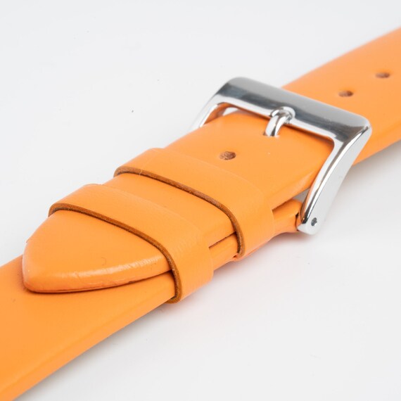 Bracelet De Montre En Cuir Lisse Bleu - Largeurs 18mm à 28mm, Marque Watchband Berlin