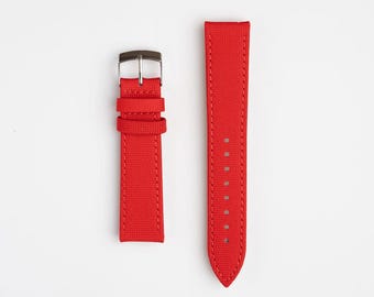 Red Ocean Plastic Watch Strap 14mm, 16mm, 18mm, 20mm, Sustainable, Vegan / Eco