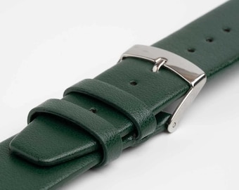 Vibrant Green Apple Fibre Watch Strap | Eco-Conscious | 16-20mm