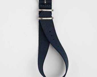 Correa de reloj Blue Zulu de nailon con cierre pasante, 18 mm, 20 mm, 22 mm