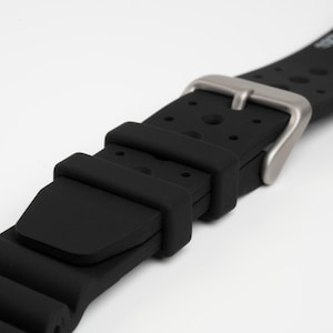 Black ND Limits Dive Silicone Watch Strap 18mm, 20mm, 22mm & 24mm
