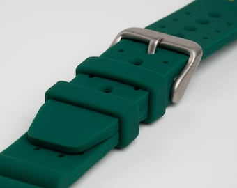 Green ND Limits Dive Silicone Watch Strap 18mm, 20mm, 22mm & 24mm