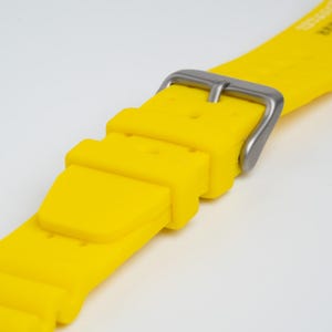 Yellow ND Limits Dive Silicone Watch Strap 18mm, 20mm, 22mm & 24mm
