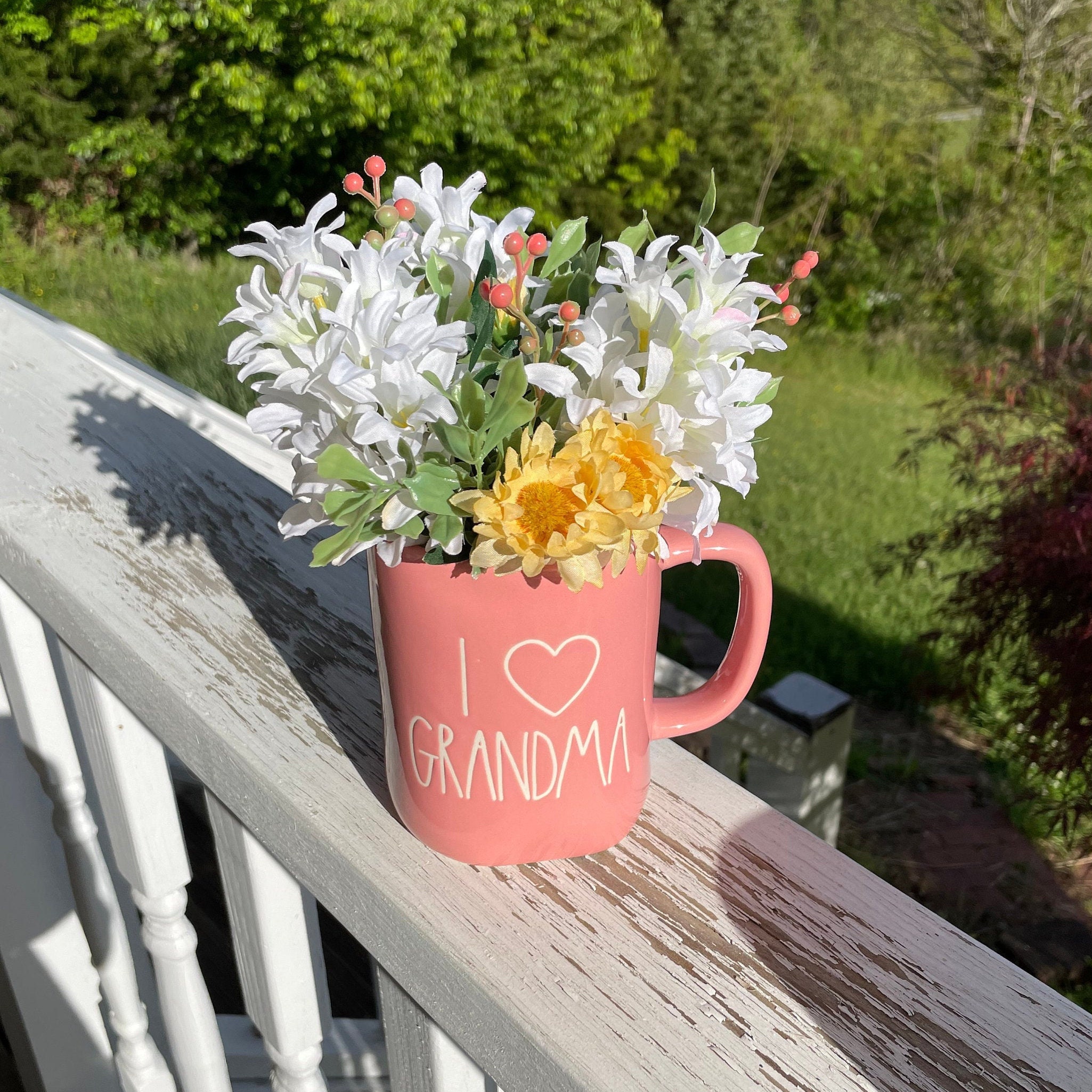Floral Mug Arrangement Etsy