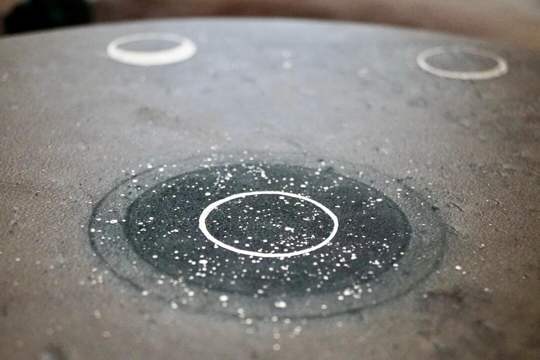 Moon Phases Deer Hide Medicine Drum: Shamanic Painted Totem Drum ...