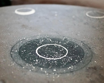 Moon Phases Deer Hide Medicine Drum I Handpainted Shamanic Instrument