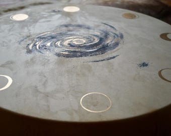Nebula Shamanic Drum Handcrafted I Custom Made Medicine I Natural Goatskin With Beechwood Frame