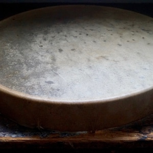 Handmade Deer Medicine Drum: Shamanic Sound Healing, Natural Raw Hide Totem Medicine