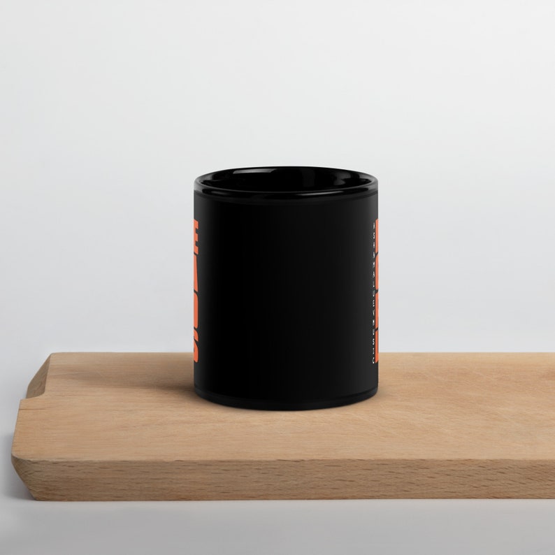 Black Glossy Mug "Megapolis" II