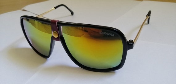 Brand Men Sunglasses Trendy Carrera Durable Hinges Shinny Mirrors Metal Frame Wide Span Of Two Legs Stretchy Top Sunglasses New Outdoor 01