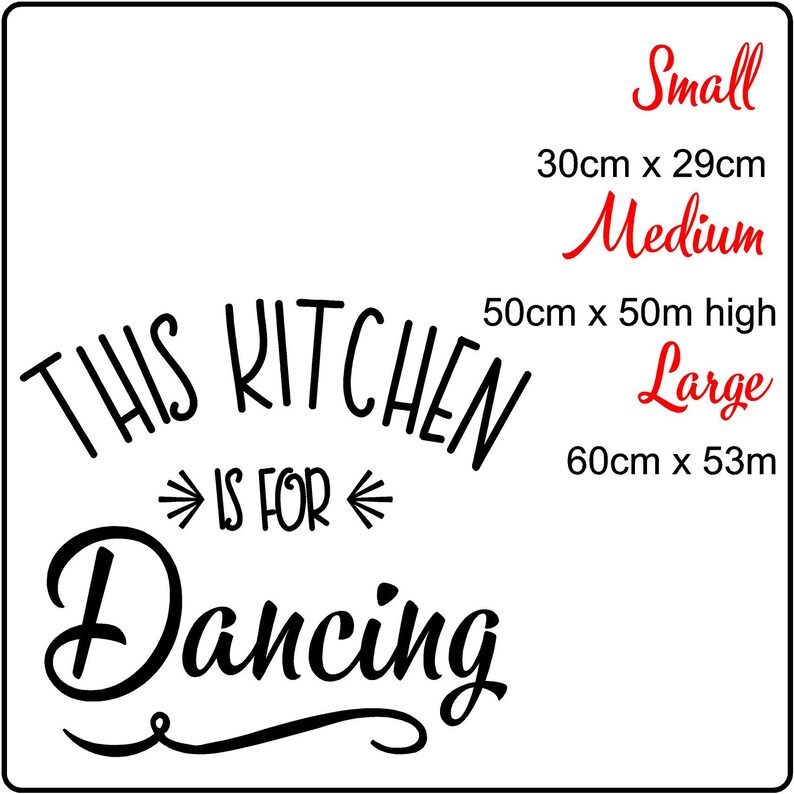 Kitchen Wall Art Vinyl Wall Quote Stickers Decorate Your Etsy