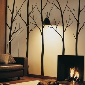 Winter Tree Wall decal living room wall decals Wall Sticker Home decor Wall Decor HUGE TREE  size vinyl wall art D41