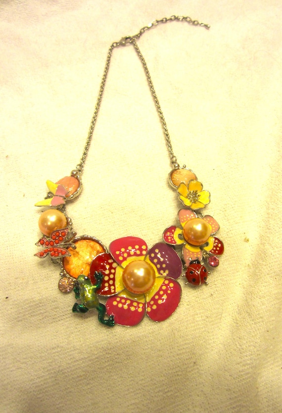 Unique Vtg Large Original Statement Choker, Stunn… - image 1