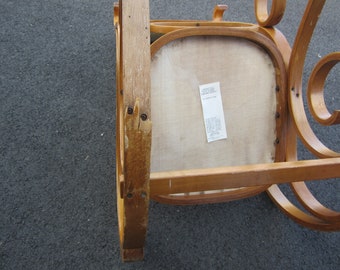 Vtg Bent Wood Light Colored Rocker, Very Decorative, NO Shipping