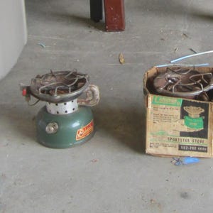 Vtg Old Camp Gas Stoves Single Burner, 2 Coleman  OBO  Price is Each