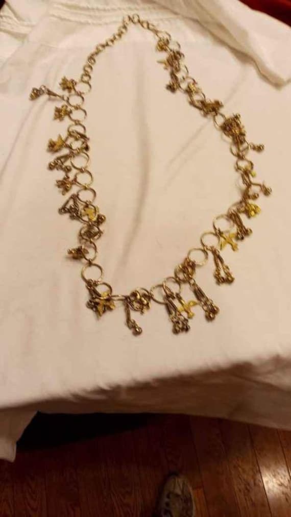 60'S BELLY DANCER Waist Chain w/Animal pendants, h