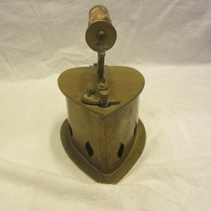 Vtg 70&#39;s BRASS, Iron Shaped, Cricket Keeper, Incense Burner