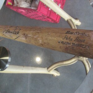Bate de béisbol clásico de los años 60, solo decoración, P302F, Adirondack Big Stick, Pete Rose