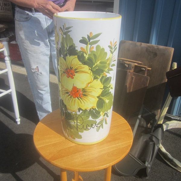 Italian Ceramic Umbrella Stand Etsy