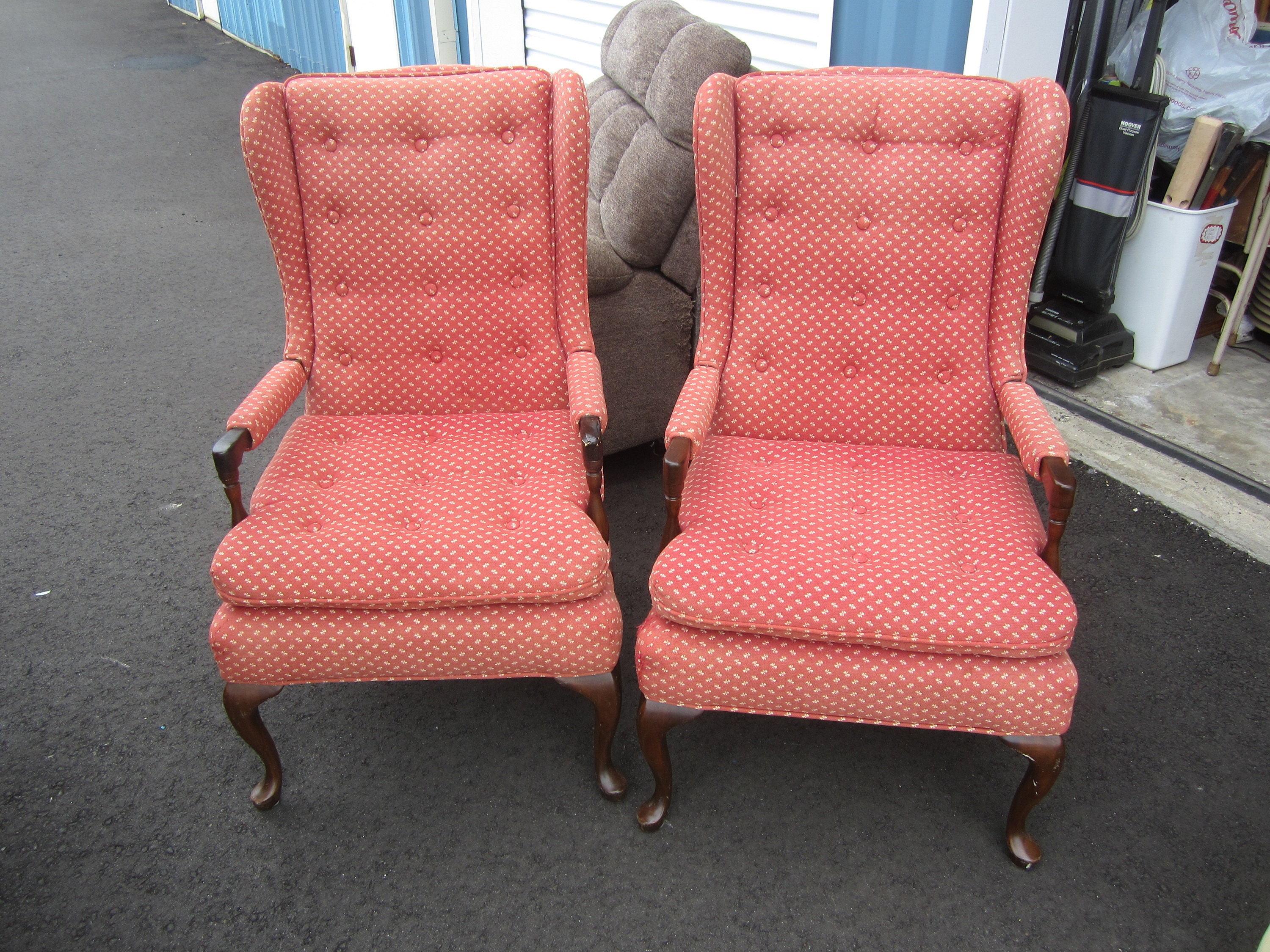 Vtg QUEEN ANN WINGED Back Chair by Harden Furniture 200ea Etsy