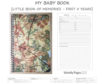 My Baby Memories Book [Spiral Bound] - Observations and photos, Lists of Firsts, My Birth Story, and lots more! {Shipped to you}