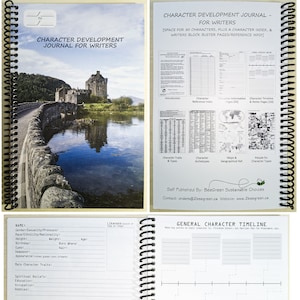 Tagebuch zur Charakterentwicklung für Autoren [Spiral Bound] - Erstellen & Entwickeln von Charaktereigenschaften, mit einfachen Referenzseiten - {wird zu Ihnen versandt}