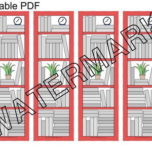 Reading Tracker Bookmark - Fill in your little Bookshelf Library as you read! [Printable PDF] - Bookmark #2