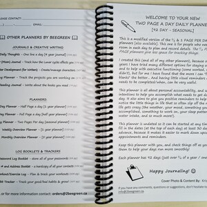 Säsongsplanerare för 2 sidor per dag [Odaterad spiralbunden anteckningsbok] bild 5