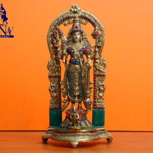 Vishnu Narayan statue- 40CM Narayana statue, Standing Vishnu Idol, Lord Vishnu figurine for Temple, Pooja, corner, decor, office, Gifts.