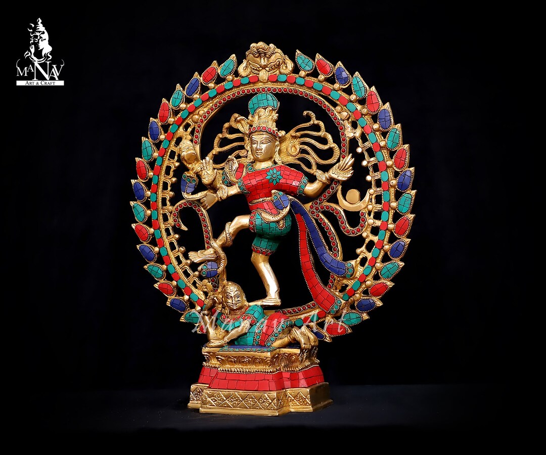 Brass Nataraj Statue, 43 CM Big Nataraj Statue, Dancing Shiva Statue ...