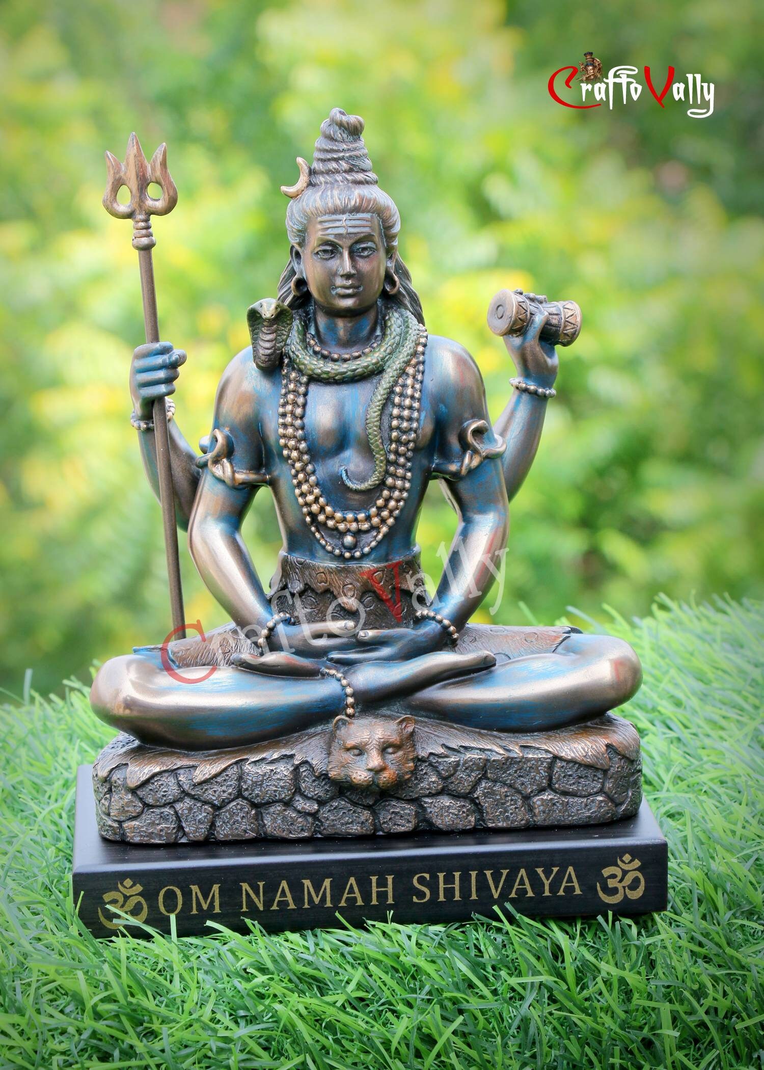 Resin Shiva Statue: 17CM Adiyogi Idol, Home Temple Decor - Etsy