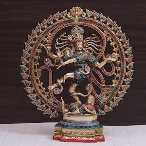 Brass Nataraj statue, 50CM Big Size Natraj Statue, Dancing Shiva, Nataraj for Home, Decor, Temple, Corner, Yoga Hall, Office, Gifts.
