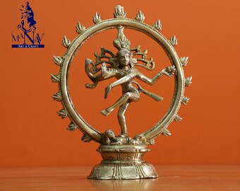 Nataraj statue- 29CM  Brass nataraja statue, Large natraj idol, dancing shiva, nataraj for home, temple, corner, yoga hall, office, gifts.