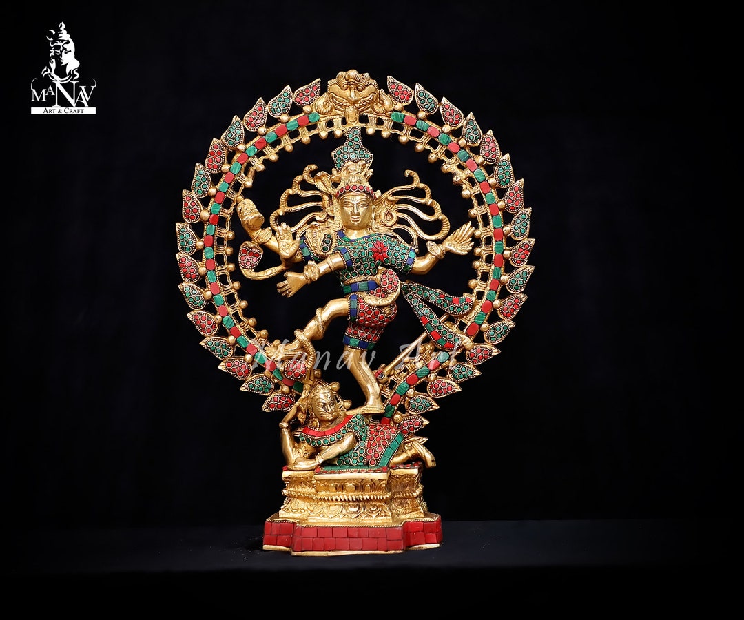Brass Nataraj Statue, 43 CM Big Nataraj Statue, Dancing Shiva Statue ...
