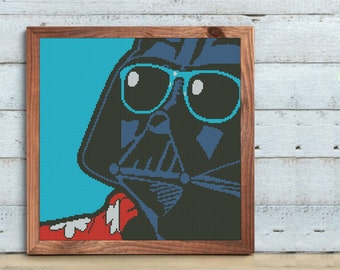 Darth Vader Pop Art Kreuzstichmuster/ digitales PDF Kreuzstichmuster
