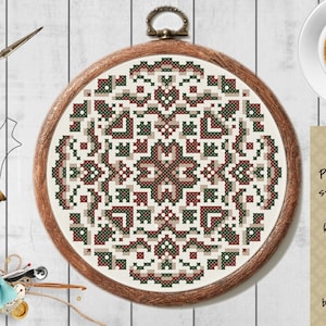 Mandala Cross Stitch Pattern 1 Instant Download Instant PDF Download
