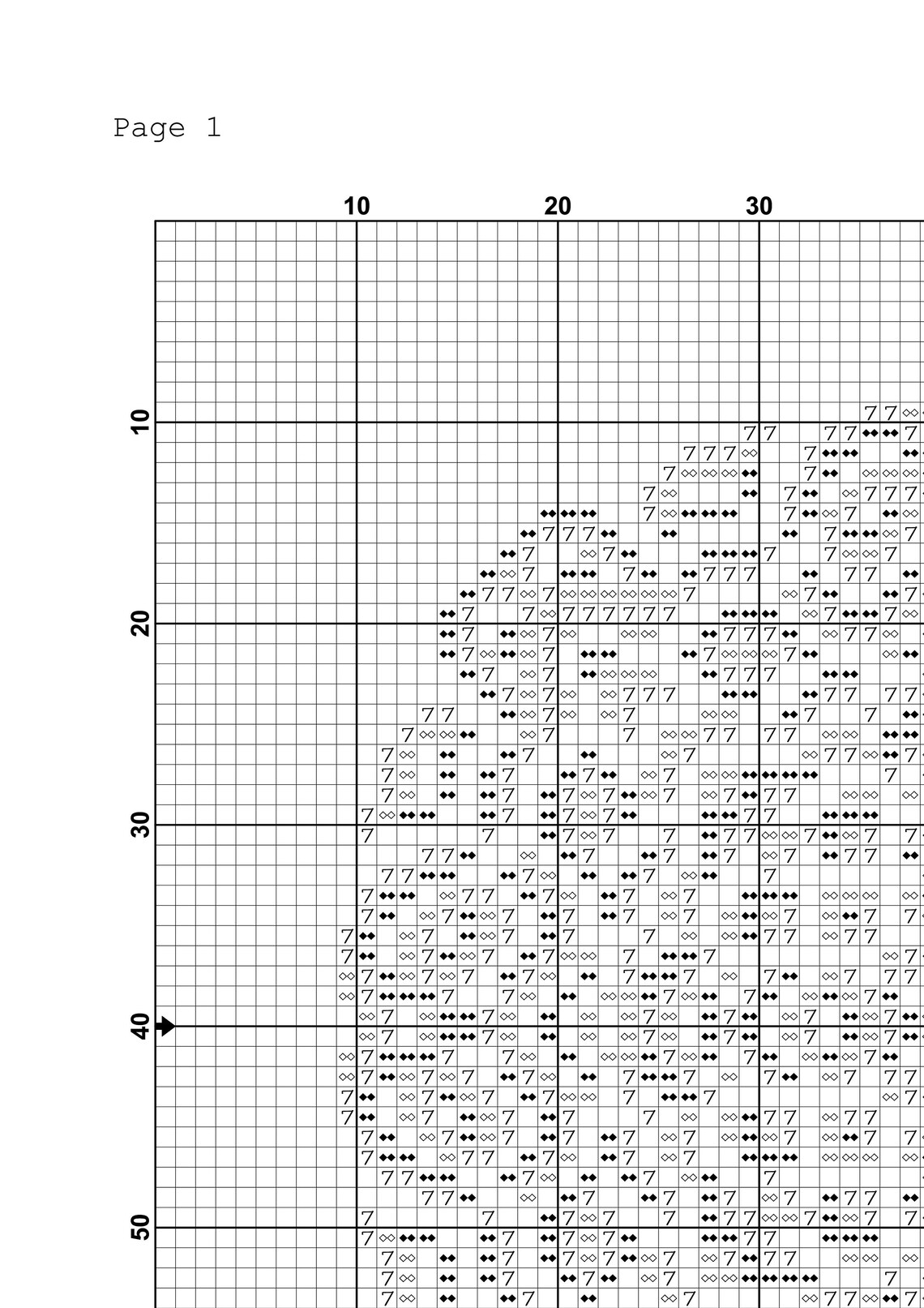 Mandala Cross Stitch Pattern 1 Instant Download Instant PDF Download Etsy